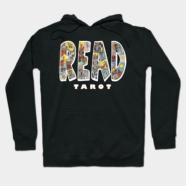 Be Well Read - READ TAROT (Black) Hoodie by NorthStarTarot